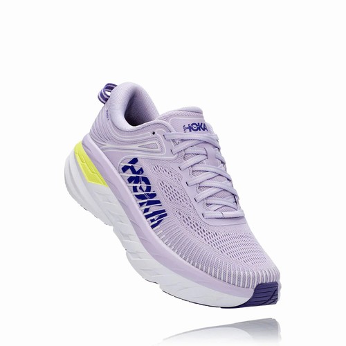 Hoka One One BONDI 7 Road Running Shoes For Women India Purple IN-7945